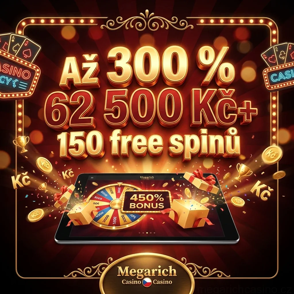 Až 300 % do 62 500 Kč+ 150 free spinů